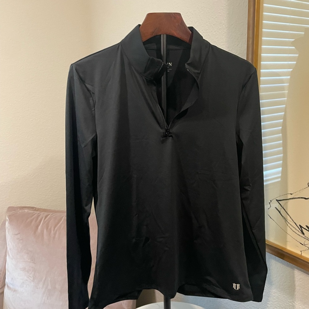 EleVen by Venus Williams Black Quarter Zip Pullover